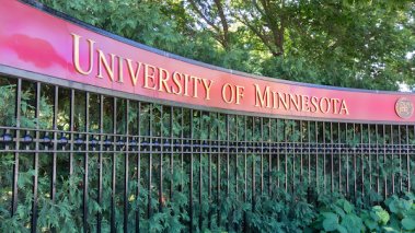 University of Minnesota sign