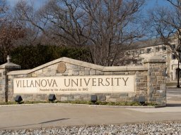 Entrance sign to Villanova University 
