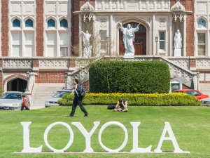 Main entrance to Loyola University in New Orleans 