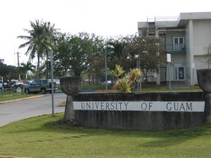 University of Guam sign