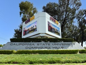 California State University Dominguez Hills sign 