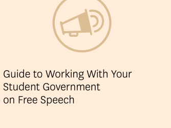 Guide to Working with Student Government cover