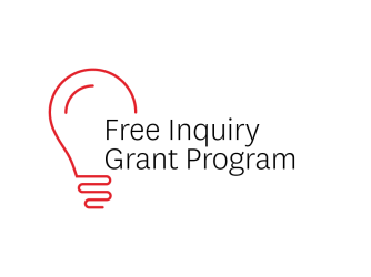 Light bulb with the phrase "Free Inquiry Grant Program"