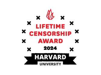 Lifetime Censorship Award 2024 Harvard University