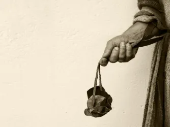 David with sling and a stone