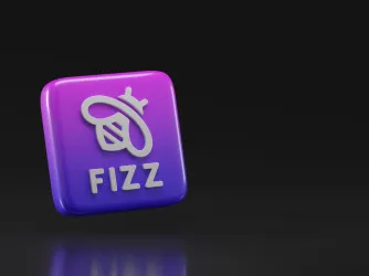 Fizz logo against black background