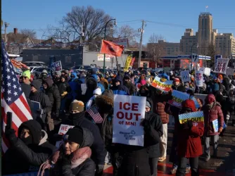 Anti-ICE protest in Minneapolis, Minnesota, Dec. 20, 2025