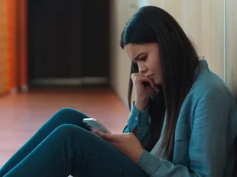 Student reads a book