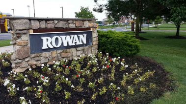 Rowan University sign
