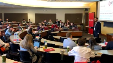Students attend a session at FIRE's 2019 Regional Conference at the University of Colorado, Boulder, on Saturday, April 13.