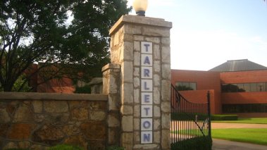 Entrance sign to Tarleton State University in Stephenville, Texas.