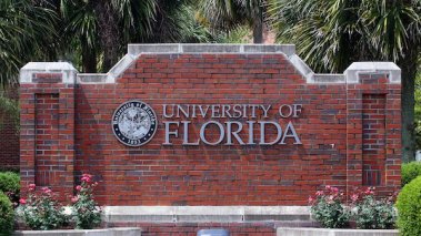 Entrance sign at the University of Florida.