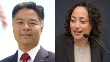 Rep. Ted Lieu and Office of Civil Rights director Catherine Lhamon