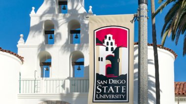 San Diego State University sign - CREDIT Ken Wolter Shutterstock