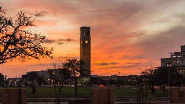 Sunset at Texas A&M University