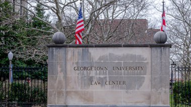 Georgetown University sign