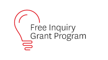 Lightbulb and the words "Free Inquiry Grant Program"