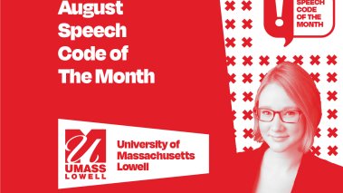 Speech Code of the Month August 2022 University of Massachusetts Lowell
