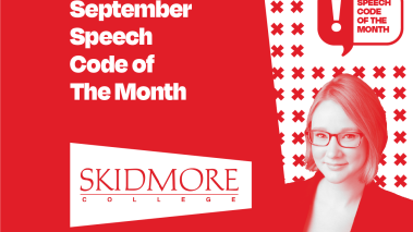 Speech Code of the Month - September 2022