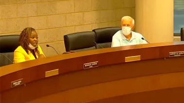 Eastpointe Mayor Monique Owens and Councilmember Curley