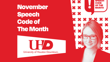 Speech Code of the Month November 2022