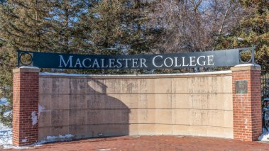 Macalester College sign