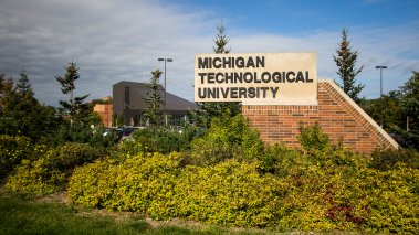 Michigan Technological University sign