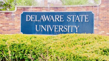 Delaware State University entrance sign