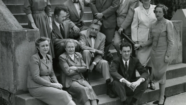 Alfred Kinsey (center) with staff of the Institute for Sexual Research, later renamed the Kinsey Institute
