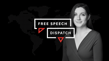 Free Speech Dispatch featured image with Sarah McLaughlin
