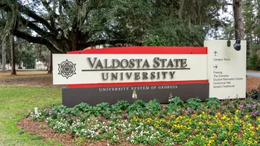 Valdosta State University sign_