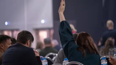 Students raises hand