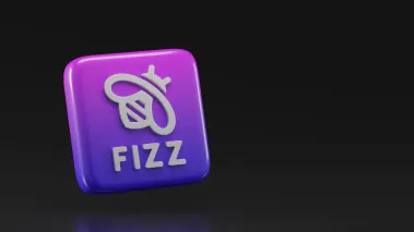 Fizz logo against black background