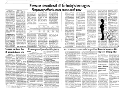 Student newspaper stories that were deleted. May 1983 issue of the Spectrum, Hazelwood East High School