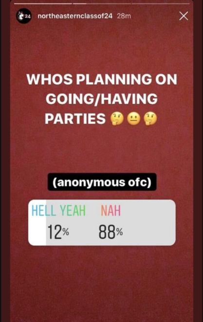 Screengrab of Instagram story poll
