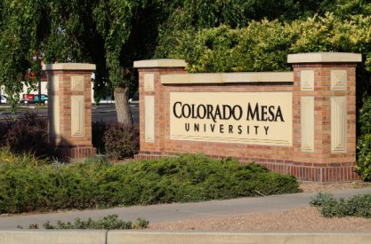 Colorado Mesa Entrance Sign