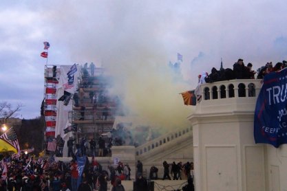 Tear Gas outside United States Capitol