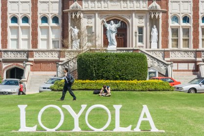 Main entrance to Loyola University in New Orleans 
