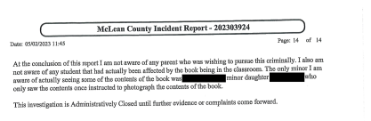 Screenshot of the McLean County Incident Report