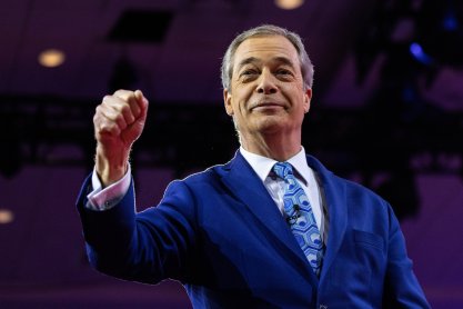 Former leader of the Brexit Party Nigel Farage speaks at the 2023 Conservative Political Action Conference
