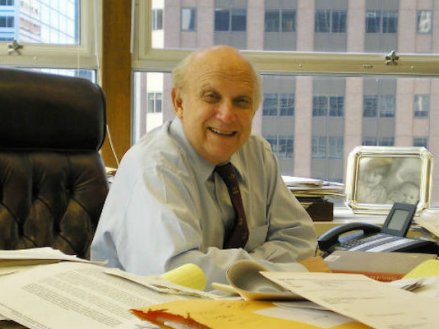 Floyd Abrams at his desk