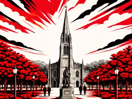 Illustration of Williams College created using ChatGPT