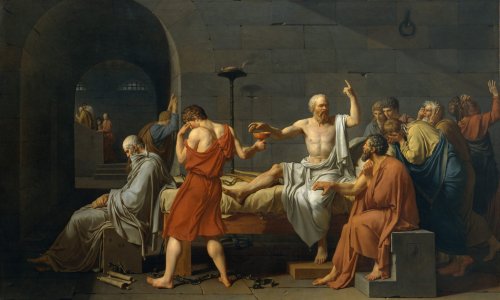 Death of Socrates painting