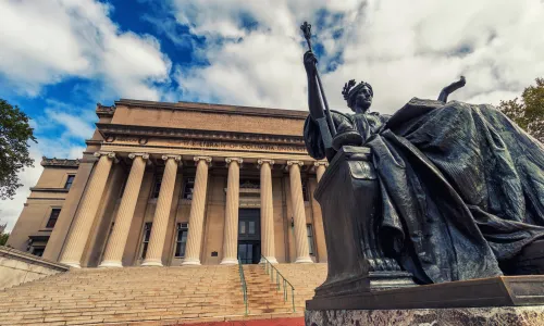 Alma Mater statue at Columbia University in New York City