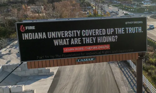 Indiana University digital billboard November 2025