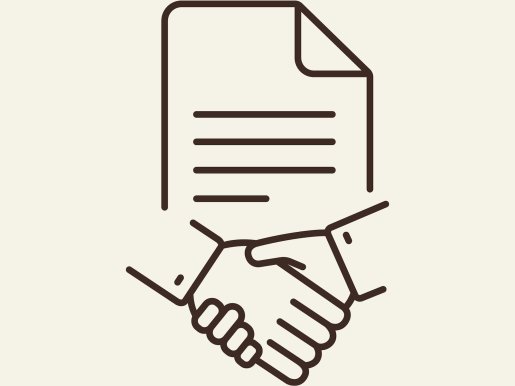 agreement handshake paper folder