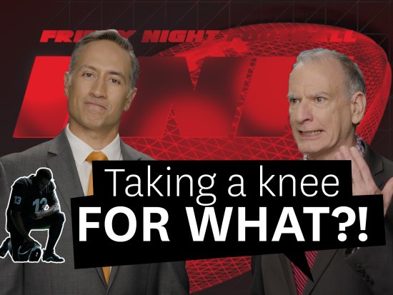 Sports announcers and the words "Taking a knee for what?"