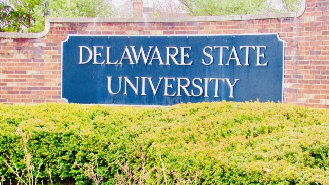 Delaware State University entrance sign