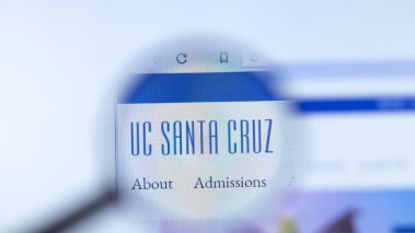 University of California Santa Cruz website page in browser 